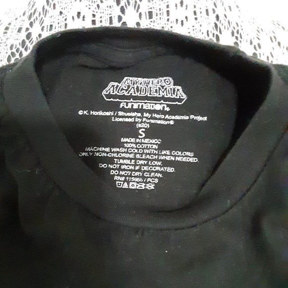 My Hero Academia T-Shirt Anime Manga Unisex Size Small Shoto Aizawa Eraserhead - Picture 3 of 3